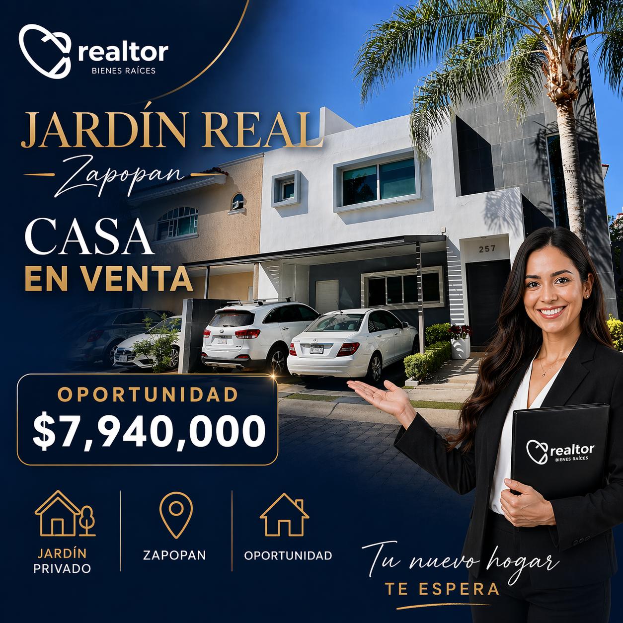0070, CASA EN VENTA EN ZAPOPAN, JALISCO (JARDIN REAL-COTO 11)