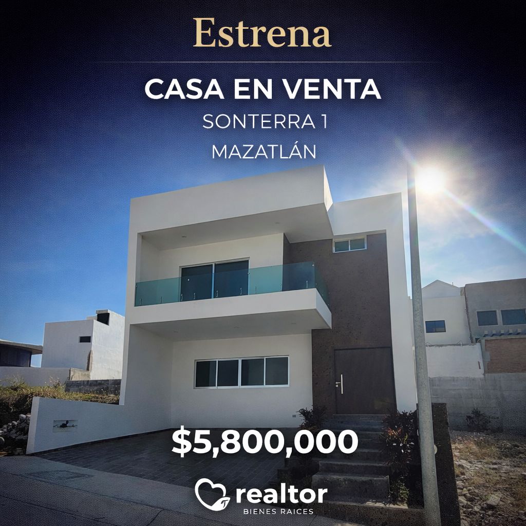 00189, CASA NUEVA EN VENTA EN MAZATLAN, SINALOA (SONTERRA I)
